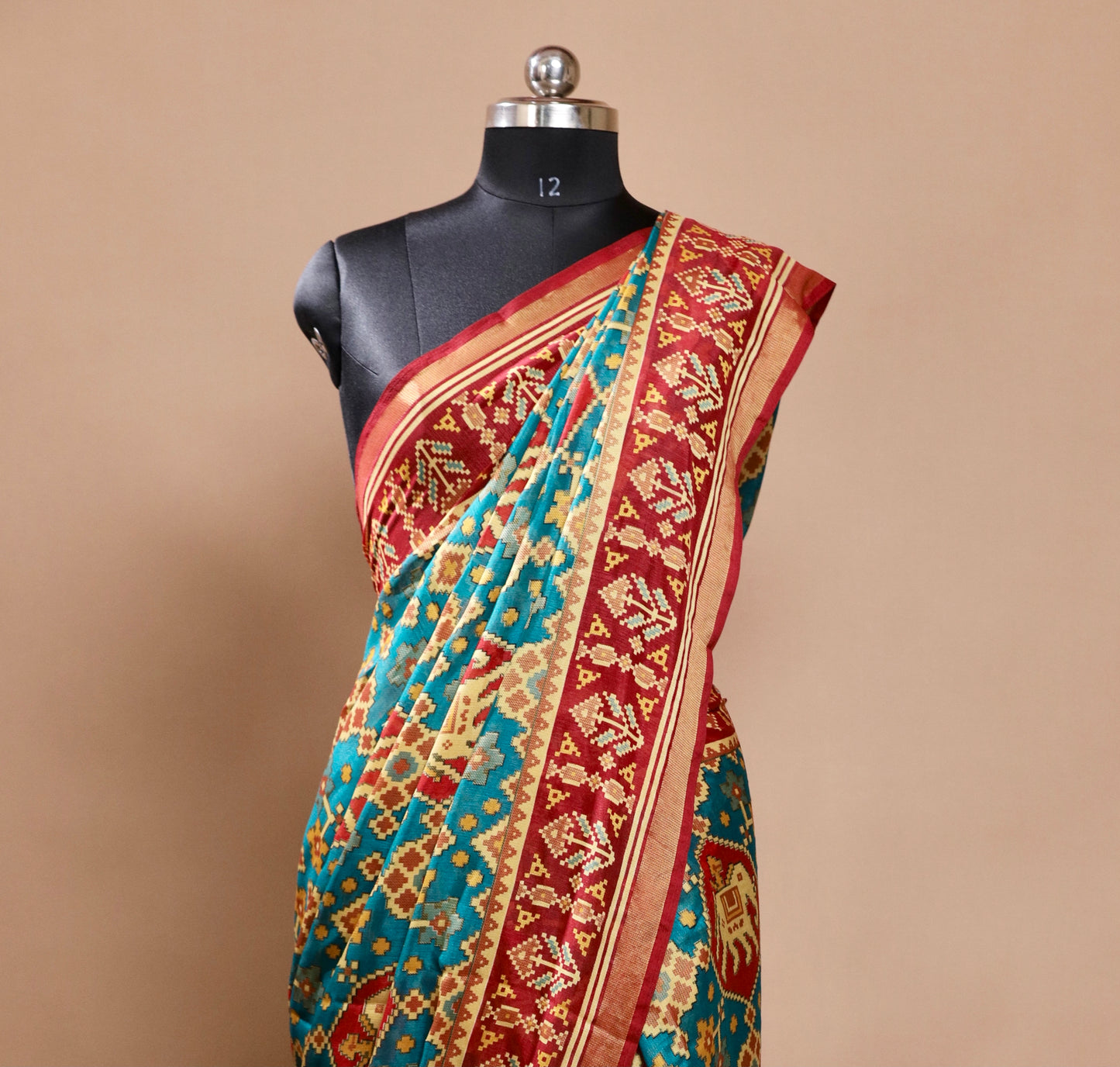 Blue Patola Saree