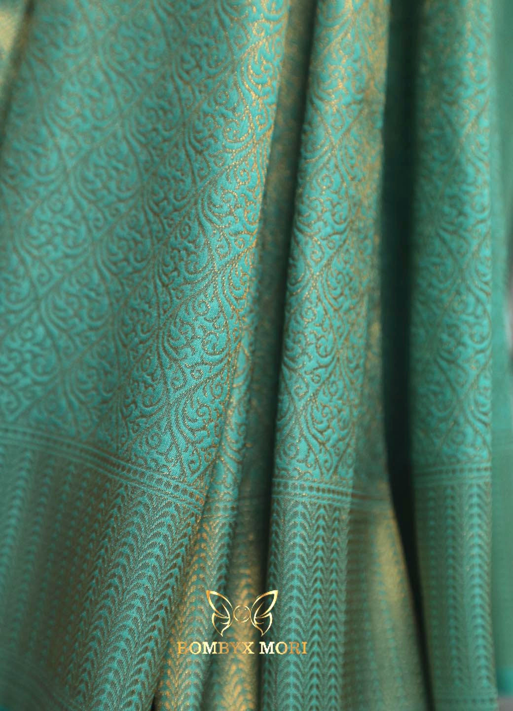 Blue Brocade Silk Saree