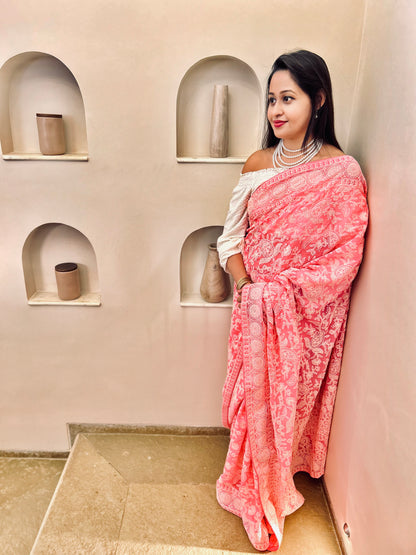 Saanchi Shaan e Lucknow saree