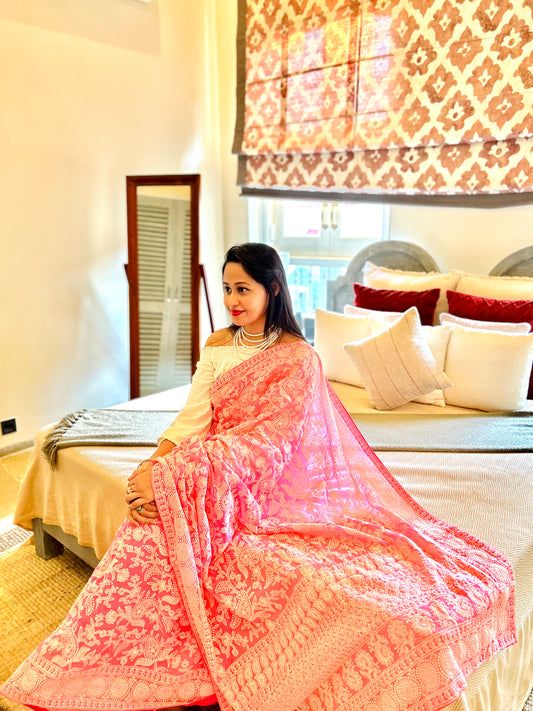 Saanchi Shaan e Lucknow saree