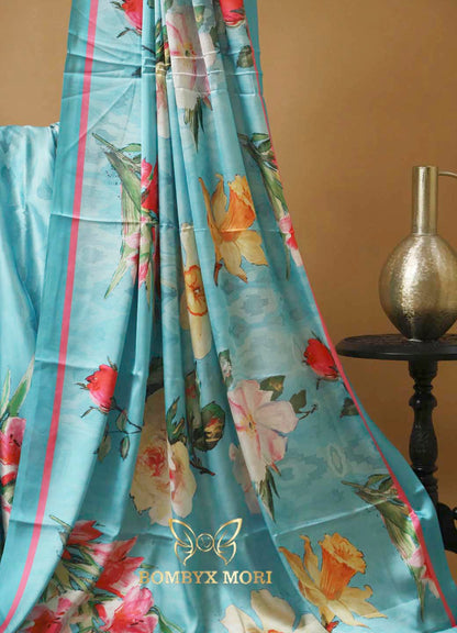 Ethereal Blue Fairy Gul e Firdaus Saree,