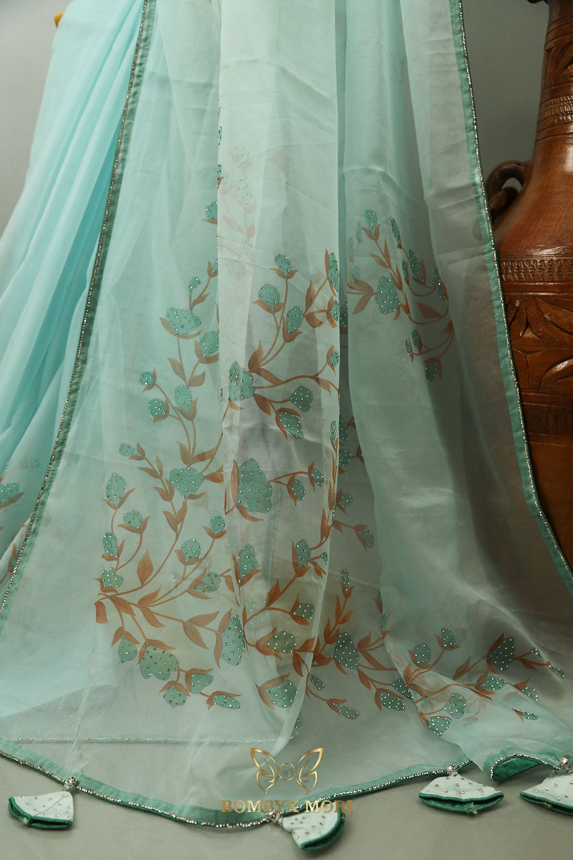 Persian Green Rajwada Saree,