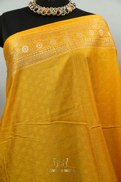 Haldi Yellow Rajwada Saree