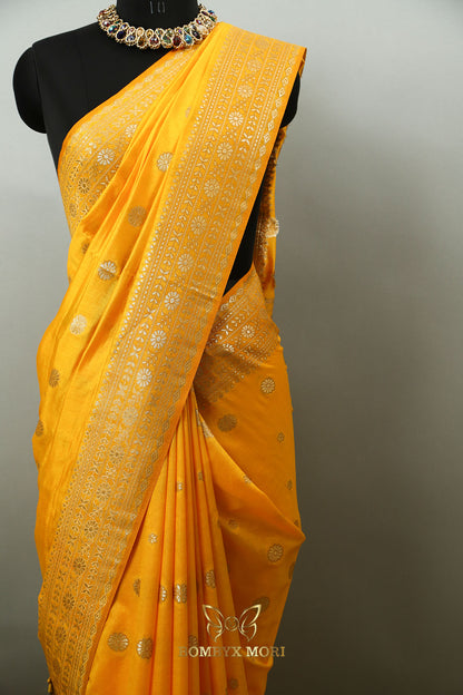 Haldi Yellow Rajwada Saree