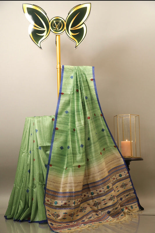 Minty Handloom Saree