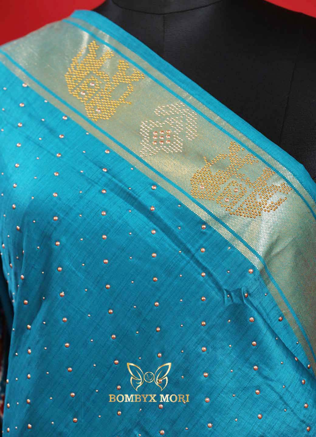 Blue Symphony Patola Silk Saree