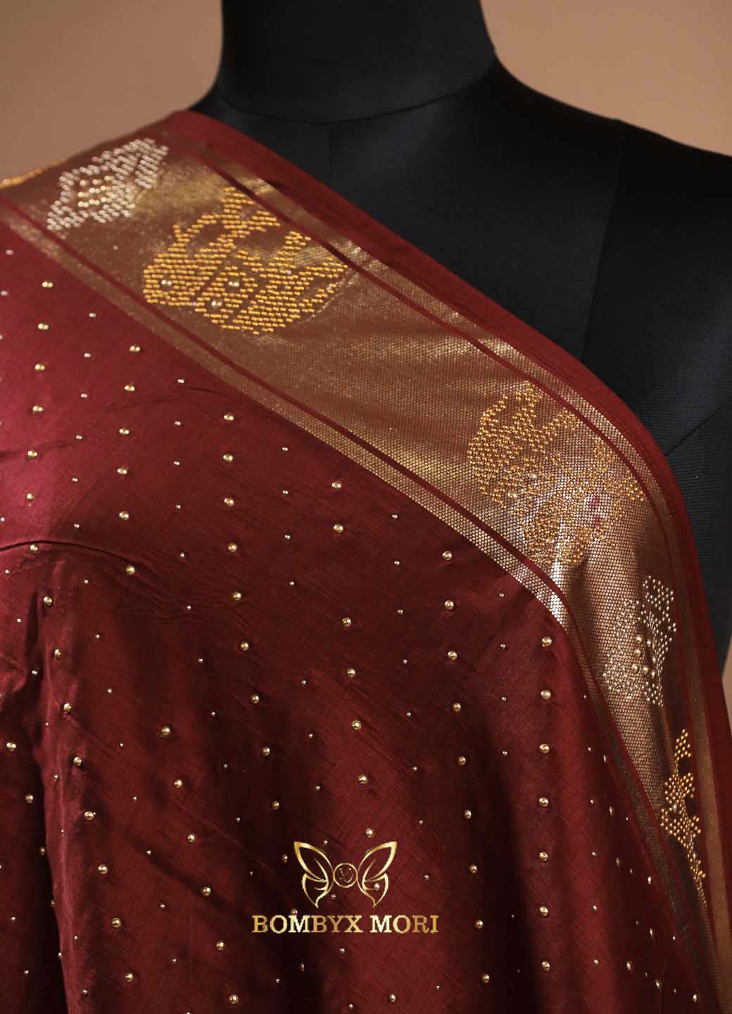 Brown Patola Saree