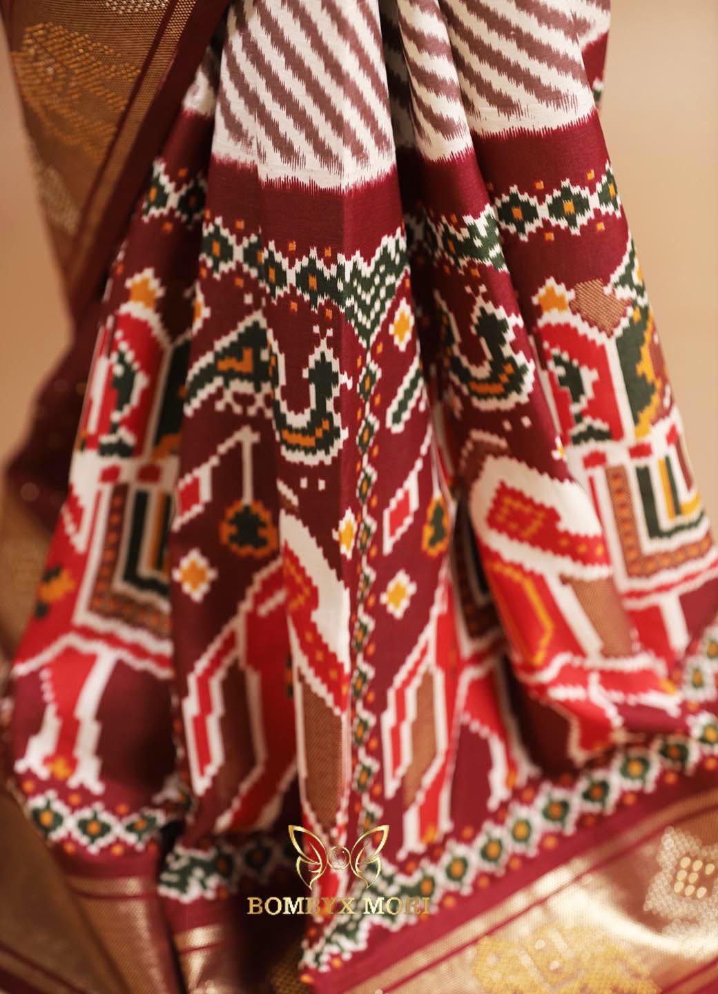 Brown Patola Saree