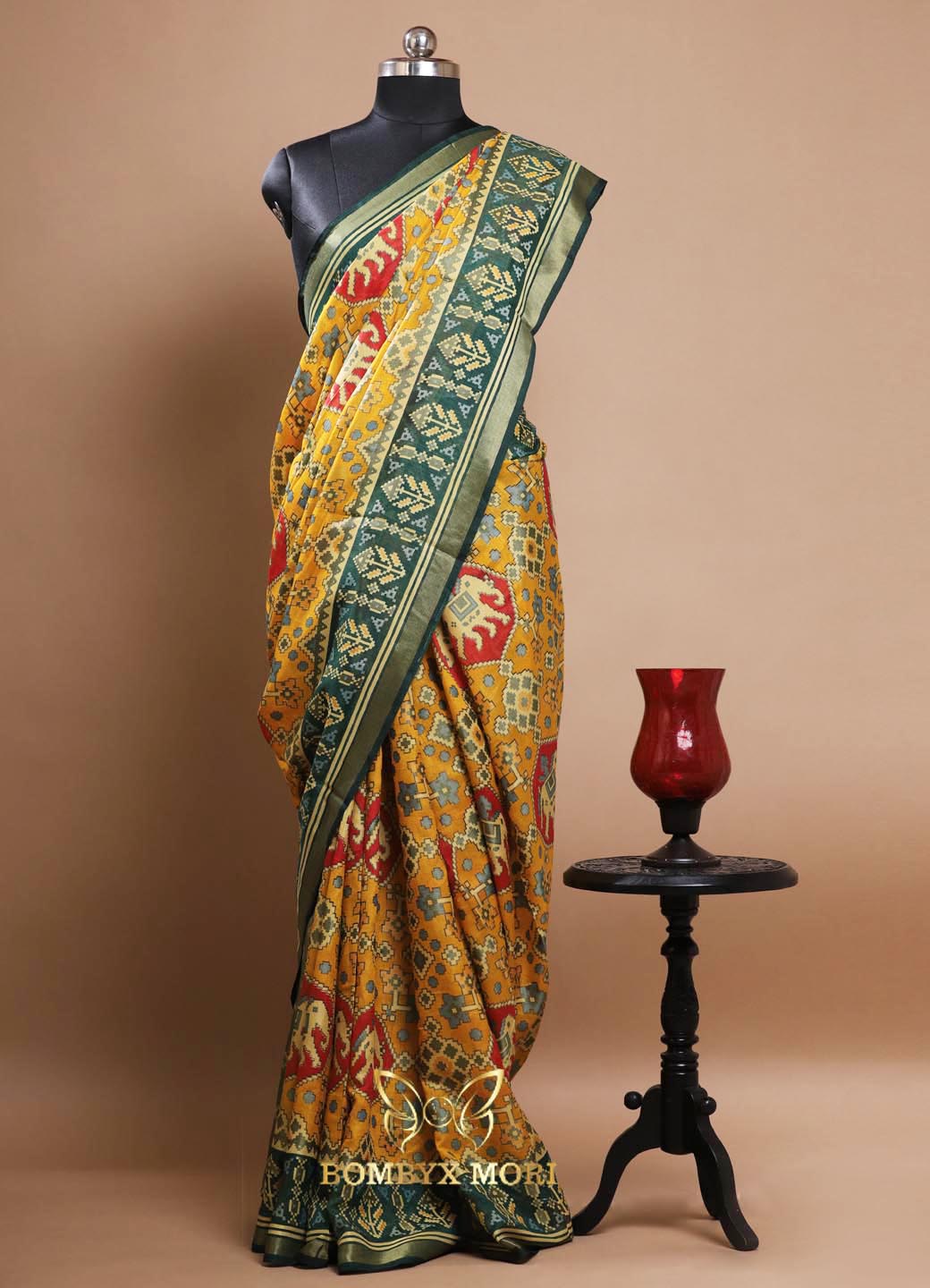 Yellow Patola Saree