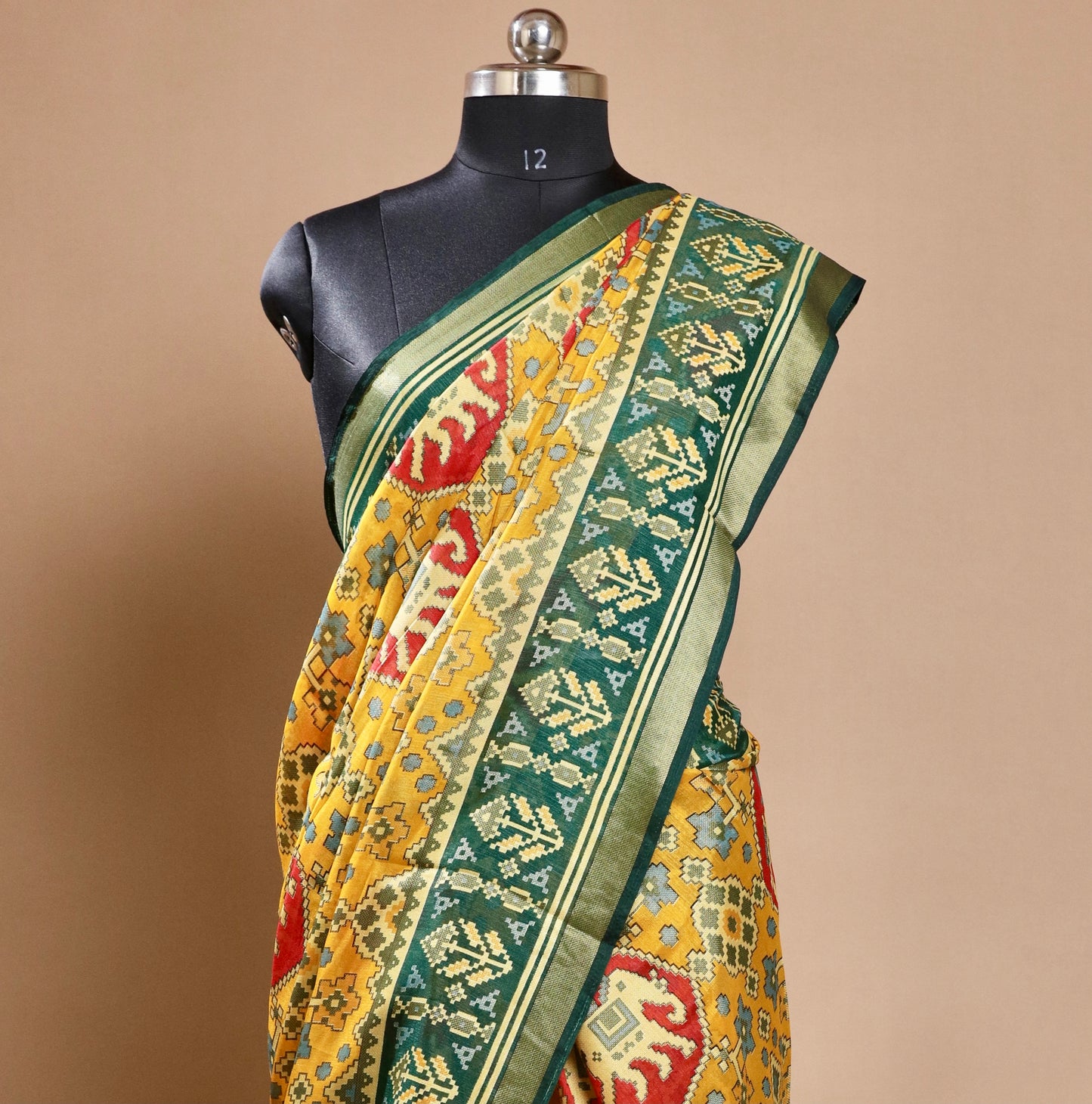 Yellow Patola Saree