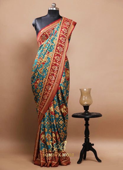 Blue Patola Saree