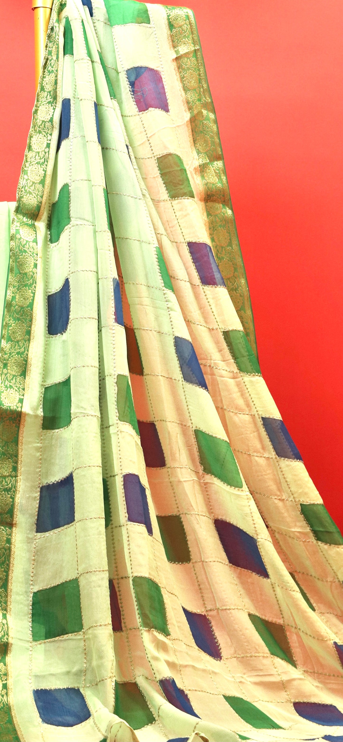 Green Elegance Gharchola Saree