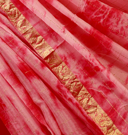 Pink Gharchola Tie-Dye Saree