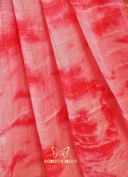 Pink Gharchola Tie-Dye Saree