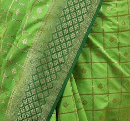 Rich Green Gharchola Silk Saree