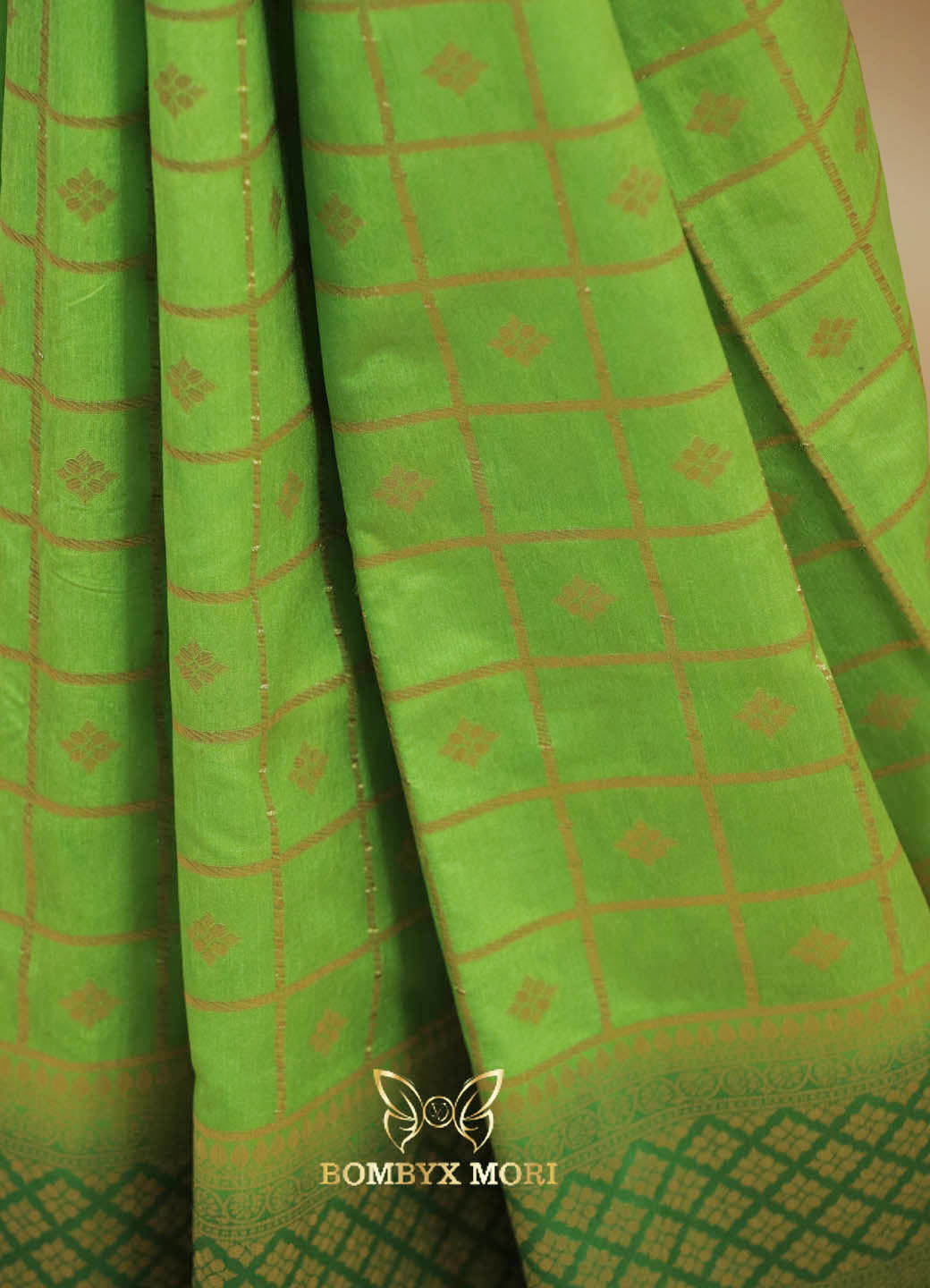 Rich Green Gharchola Silk Saree