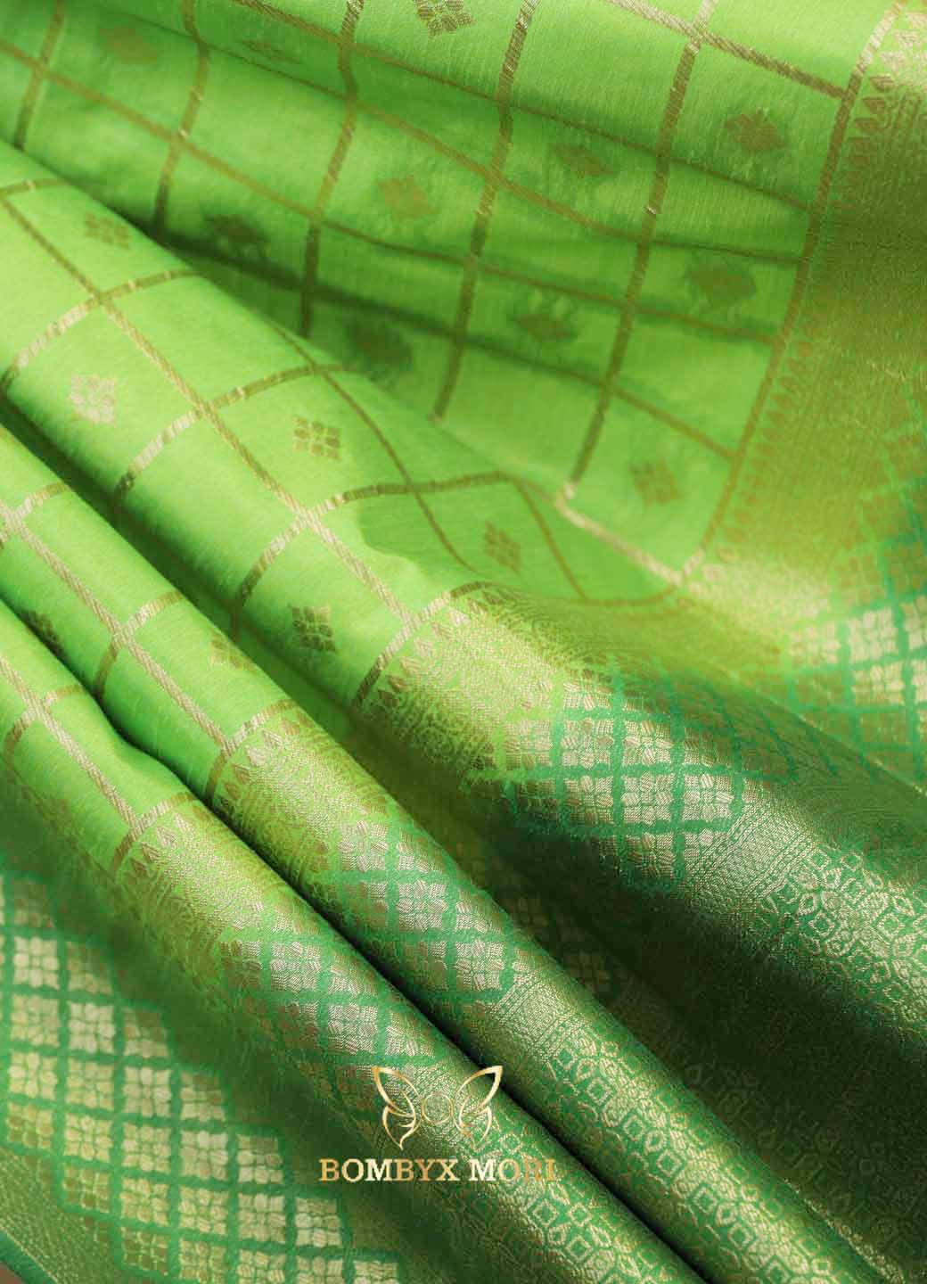 Rich Green Gharchola Silk Saree