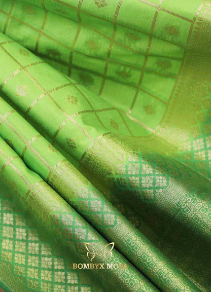 Rich Green Gharchola Silk Saree