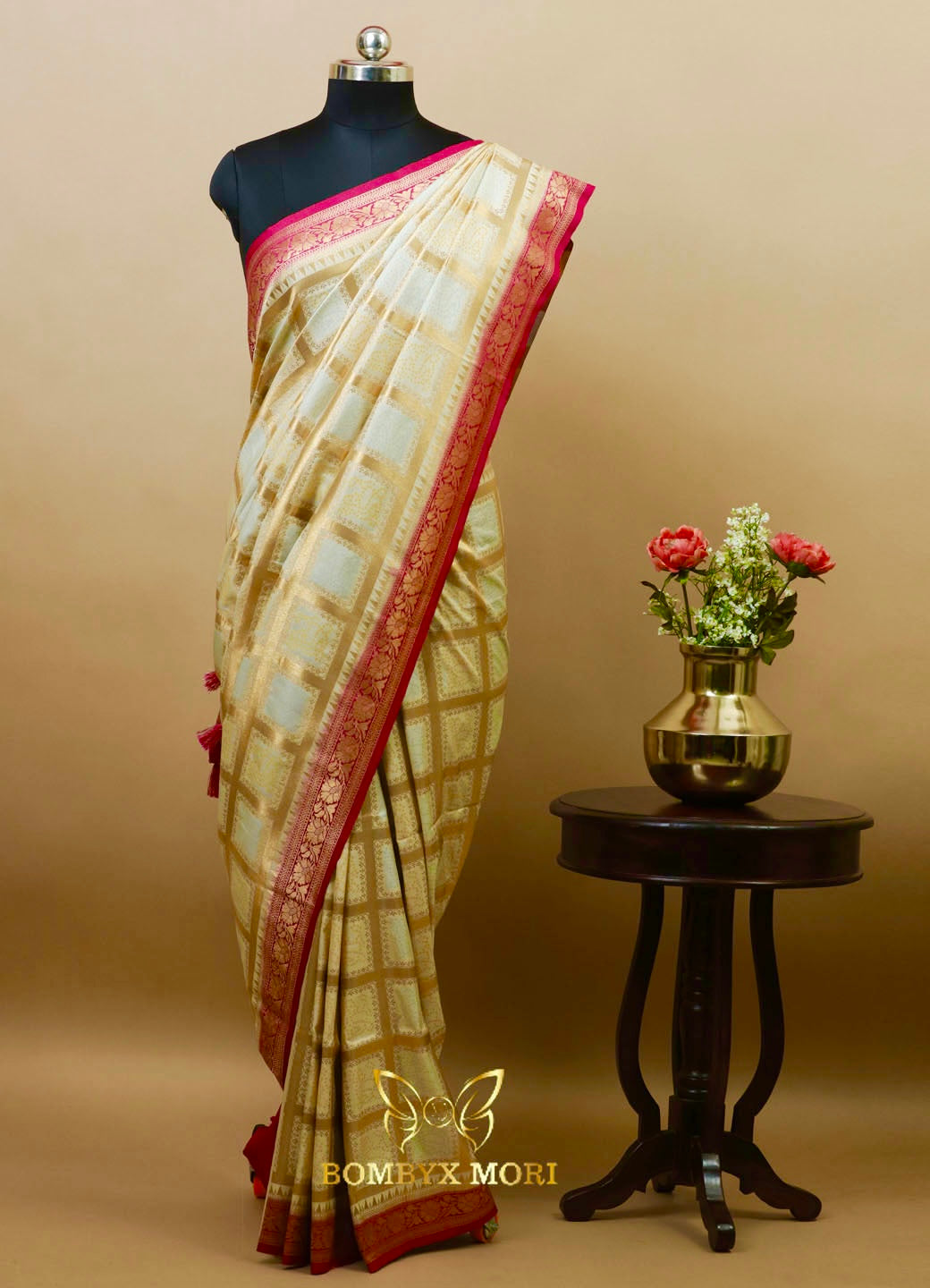 White Gharchola Saree