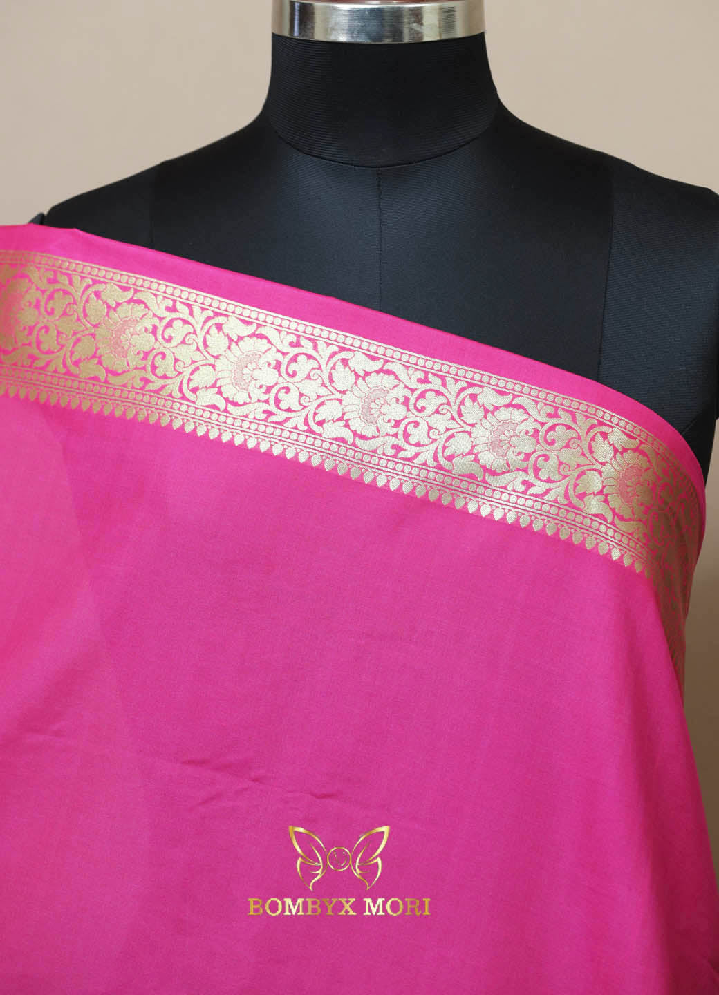 Harmony Blue Pink Gharchola Banarasi Silk Saree