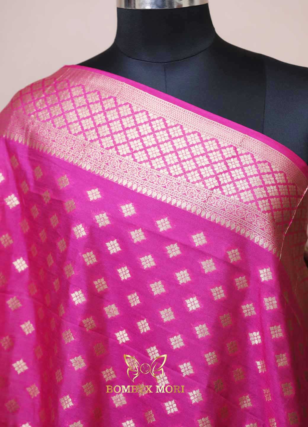 Regal Pink Gharchola Silk Saree