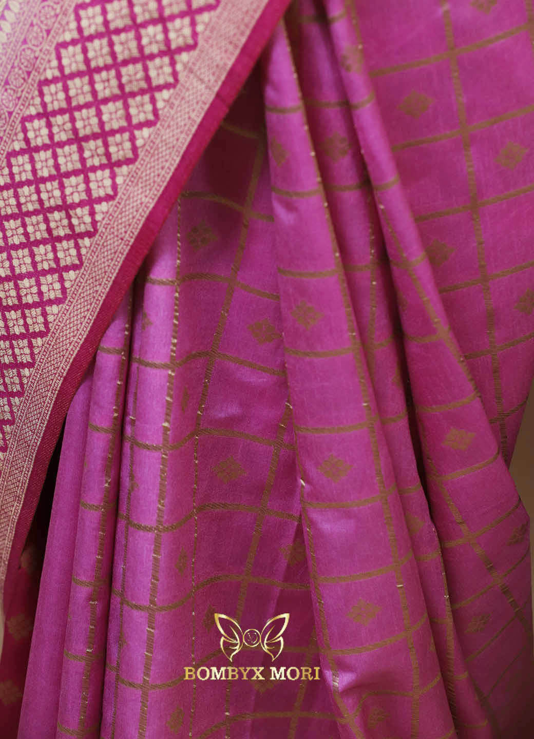 Regal Pink Gharchola Silk Saree