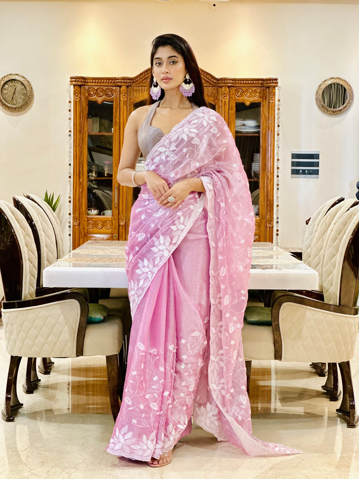 Lavender Jimmy Choo Saree