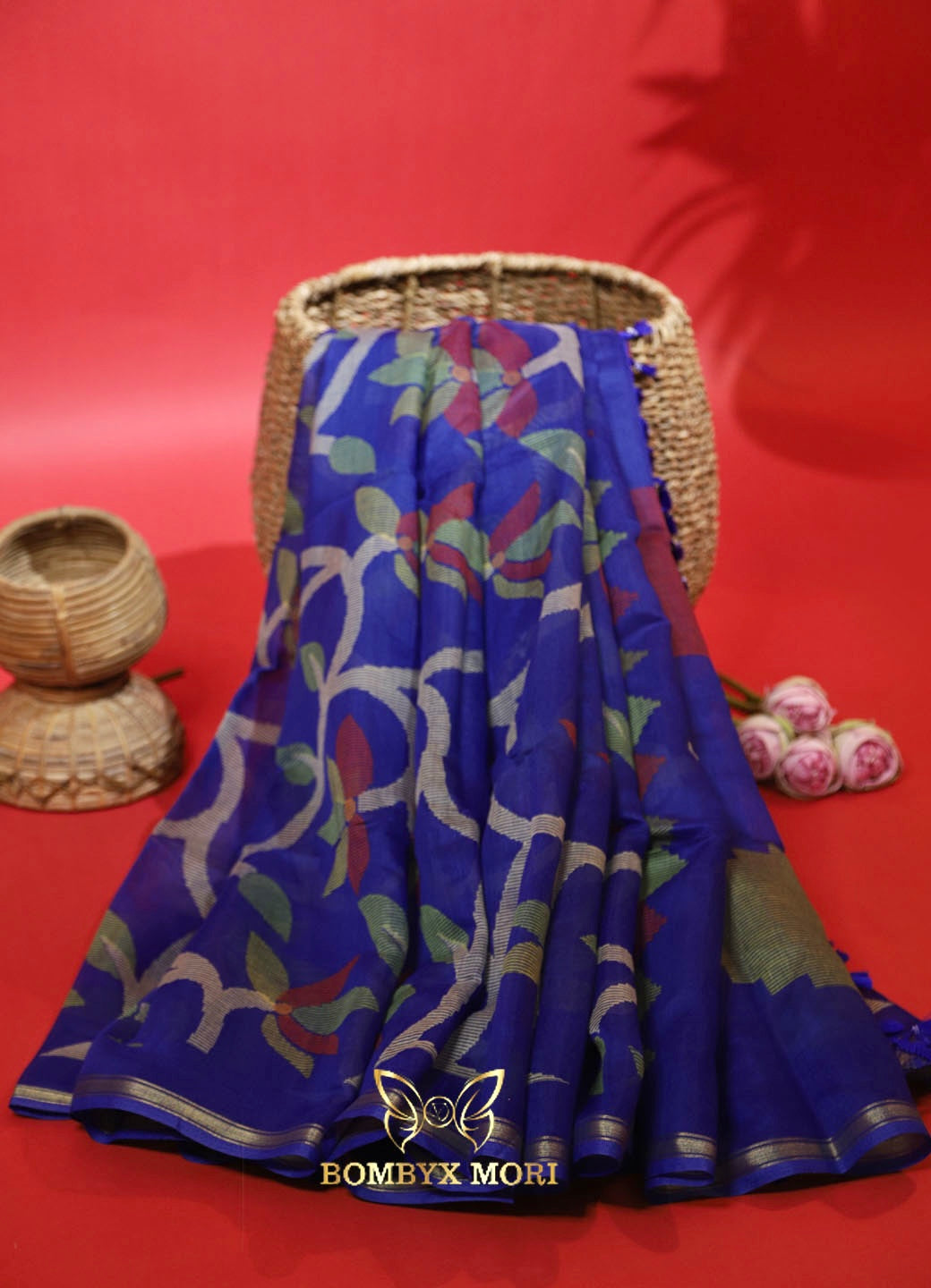 Persian Blue Pure Handloom Saree