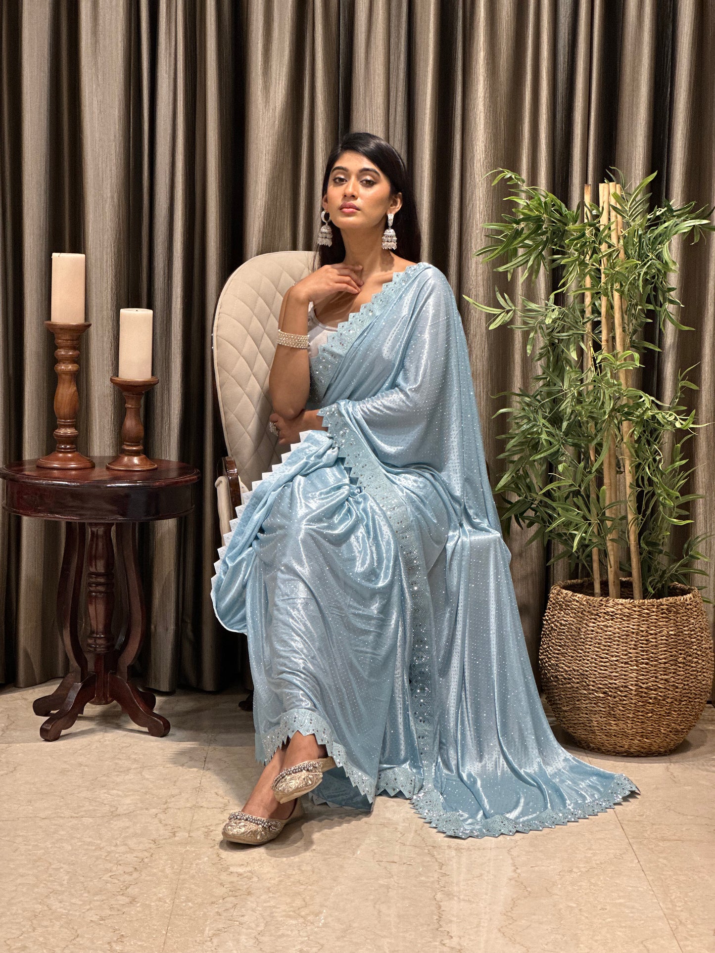 Blue Star Gaze Saree