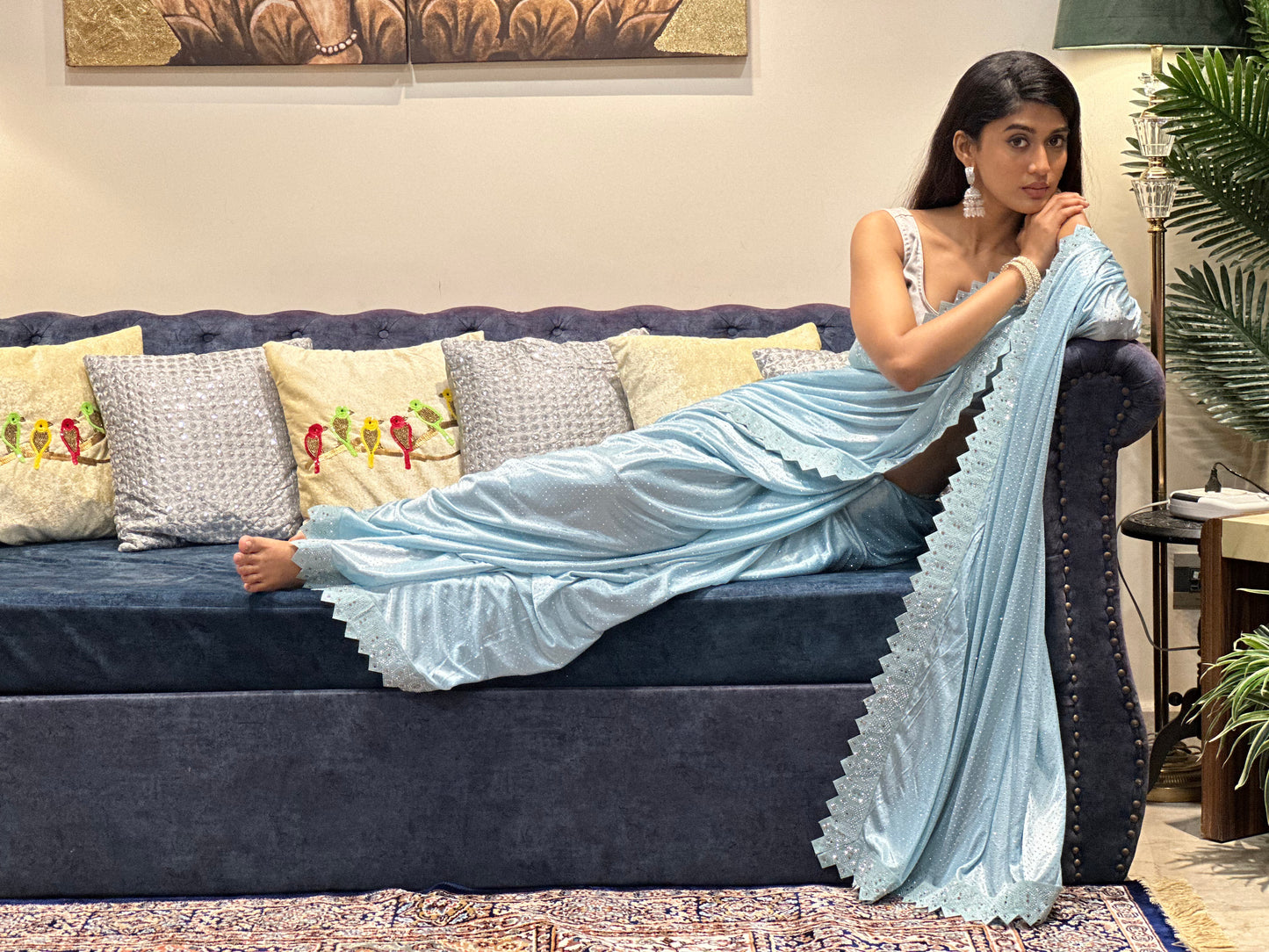 Blue Star Gaze Saree