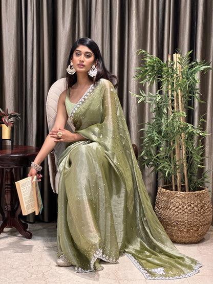 Light Green Jimmy Choo Saree