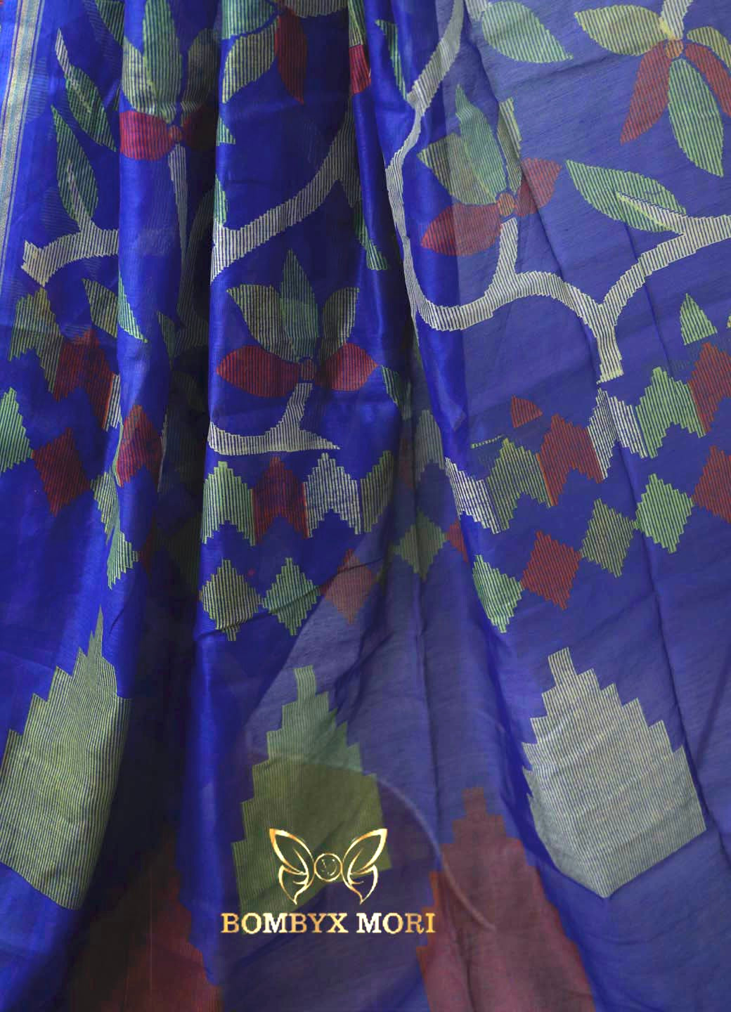 Persian Blue Pure Handloom Saree