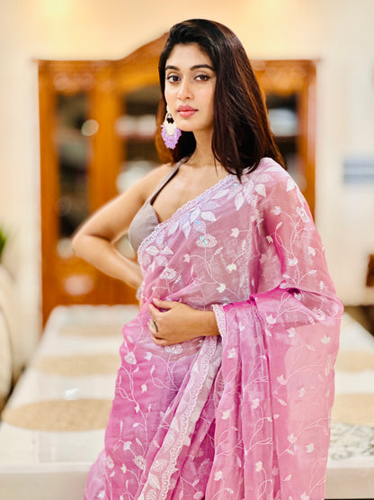 Lavender Jimmy Choo Saree