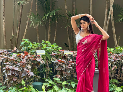 Bombyx Magenta Saree