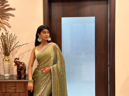 Light Green Jimmy Choo Saree