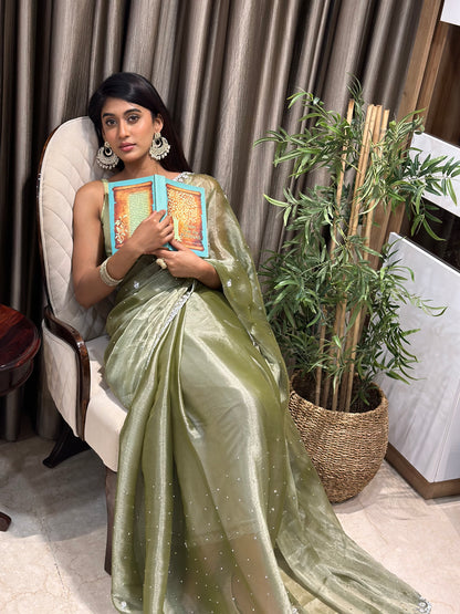 Light Green Jimmy Choo Saree