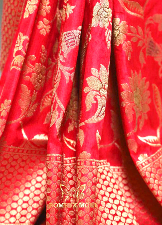 Pink uppada Silk Saree