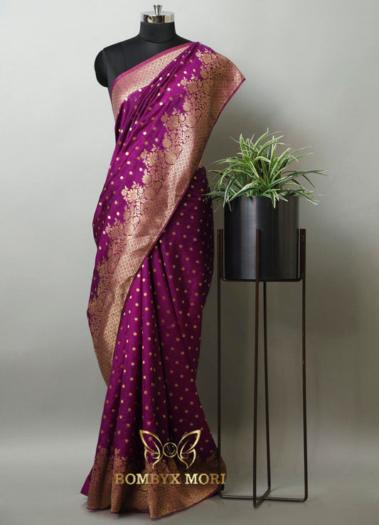 Bright Wine and Golden Breeze Dola silk