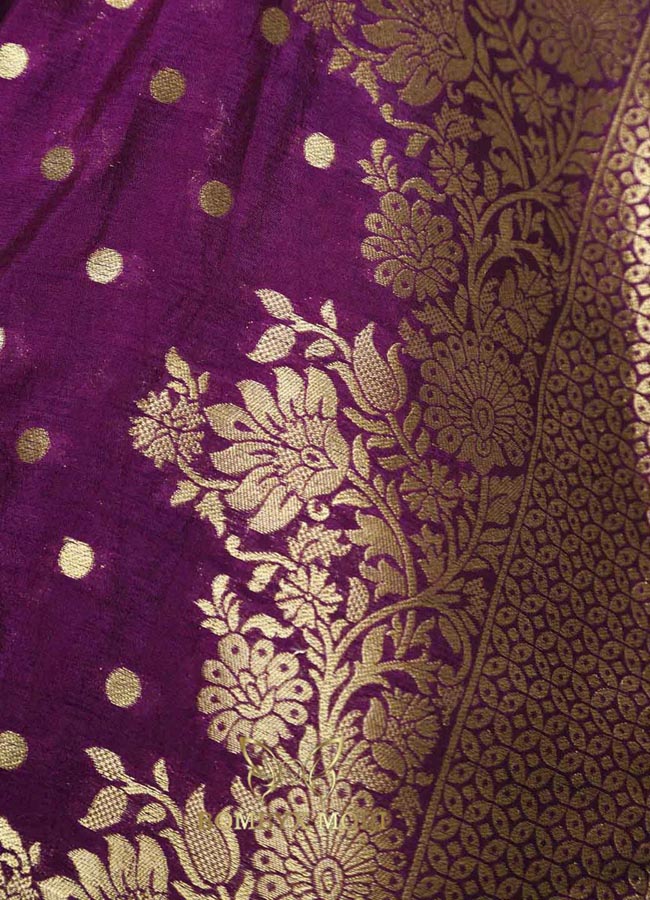 Bright Wine and Golden Breeze Dola silk