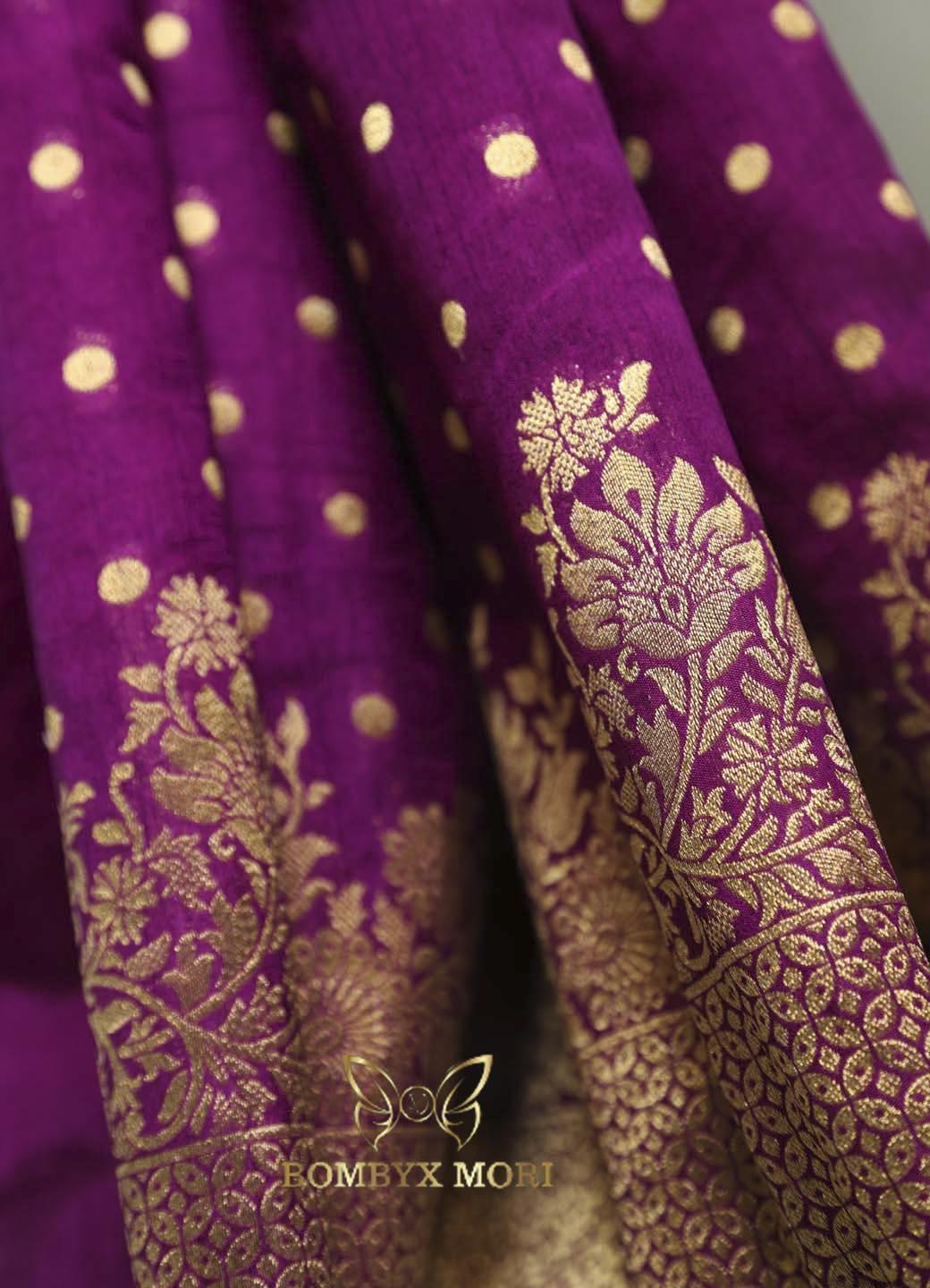 Bright Wine and Golden Breeze Dola silk