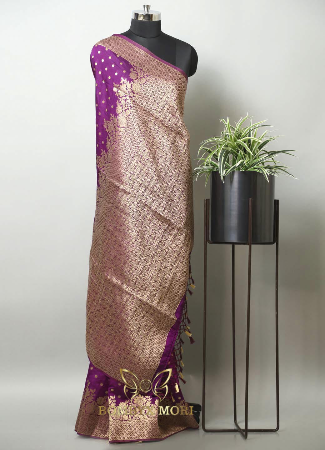 Bright Wine and Golden Breeze Dola silk