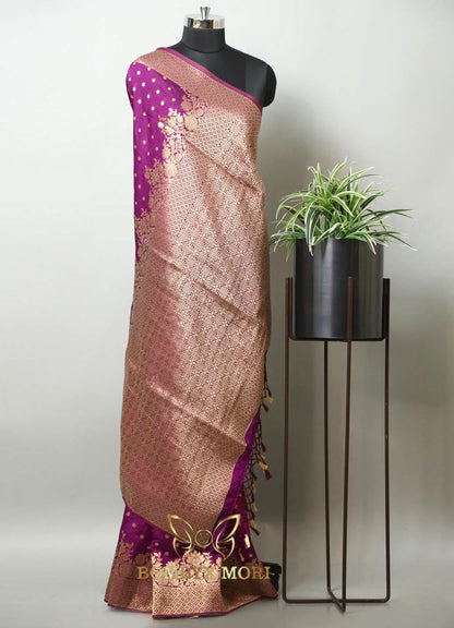 Bright Wine and Golden Breeze Dola silk