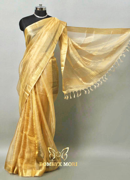 Golden Tissue Saree.