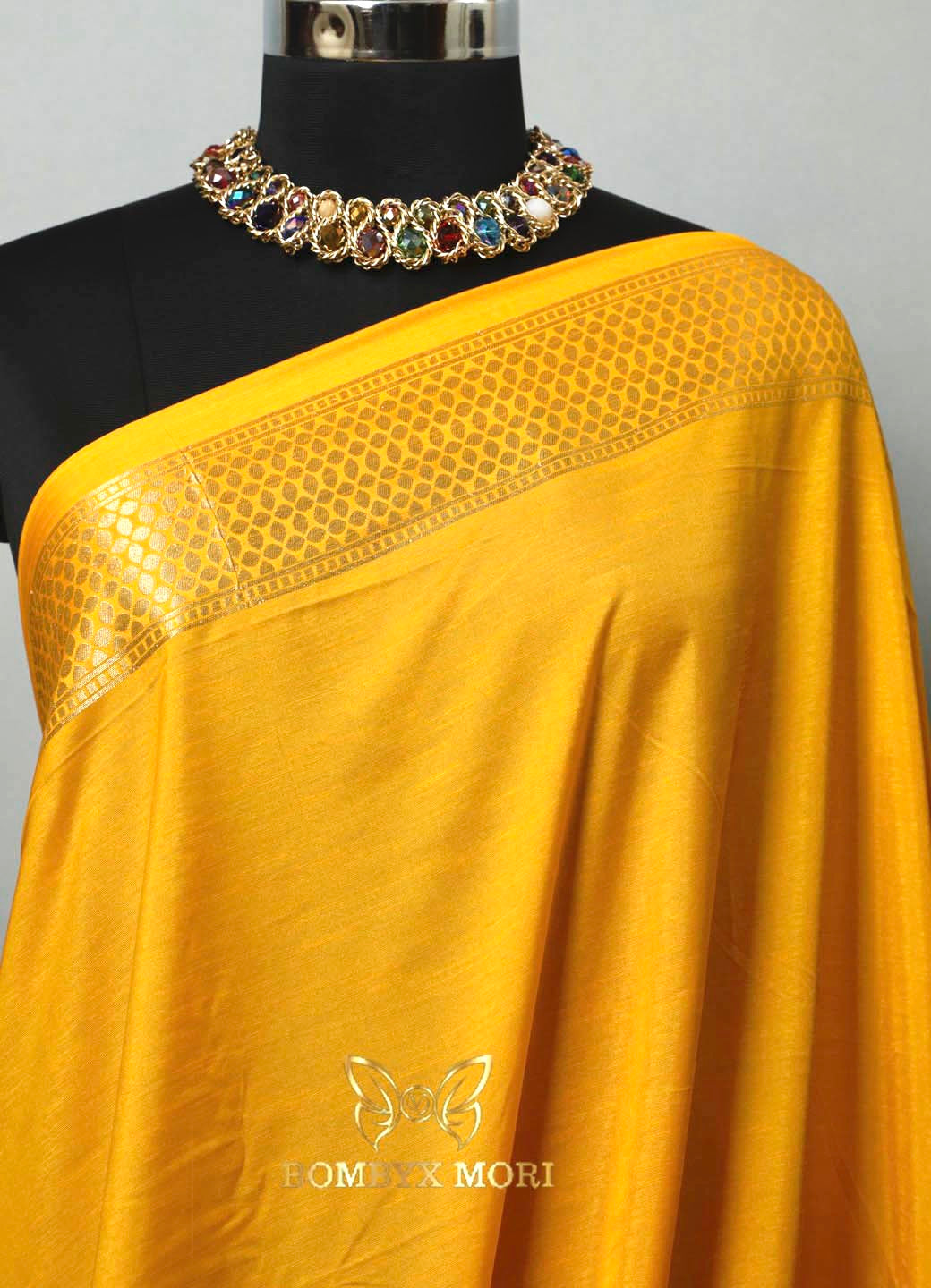 Sunshine Yellow Uppada Silk Saree