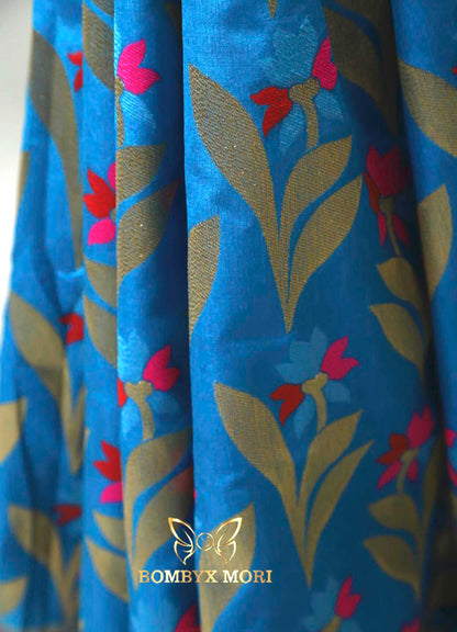 Blue Golden Uppada Silk saree