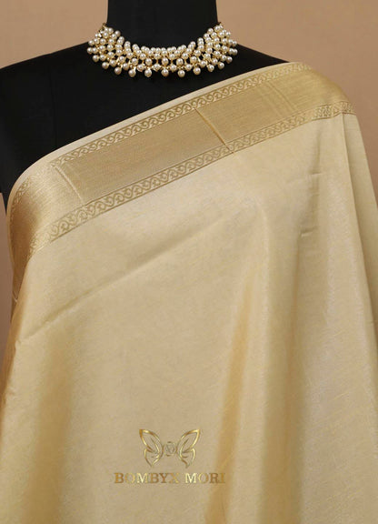 Ivory and Golden Pashmina