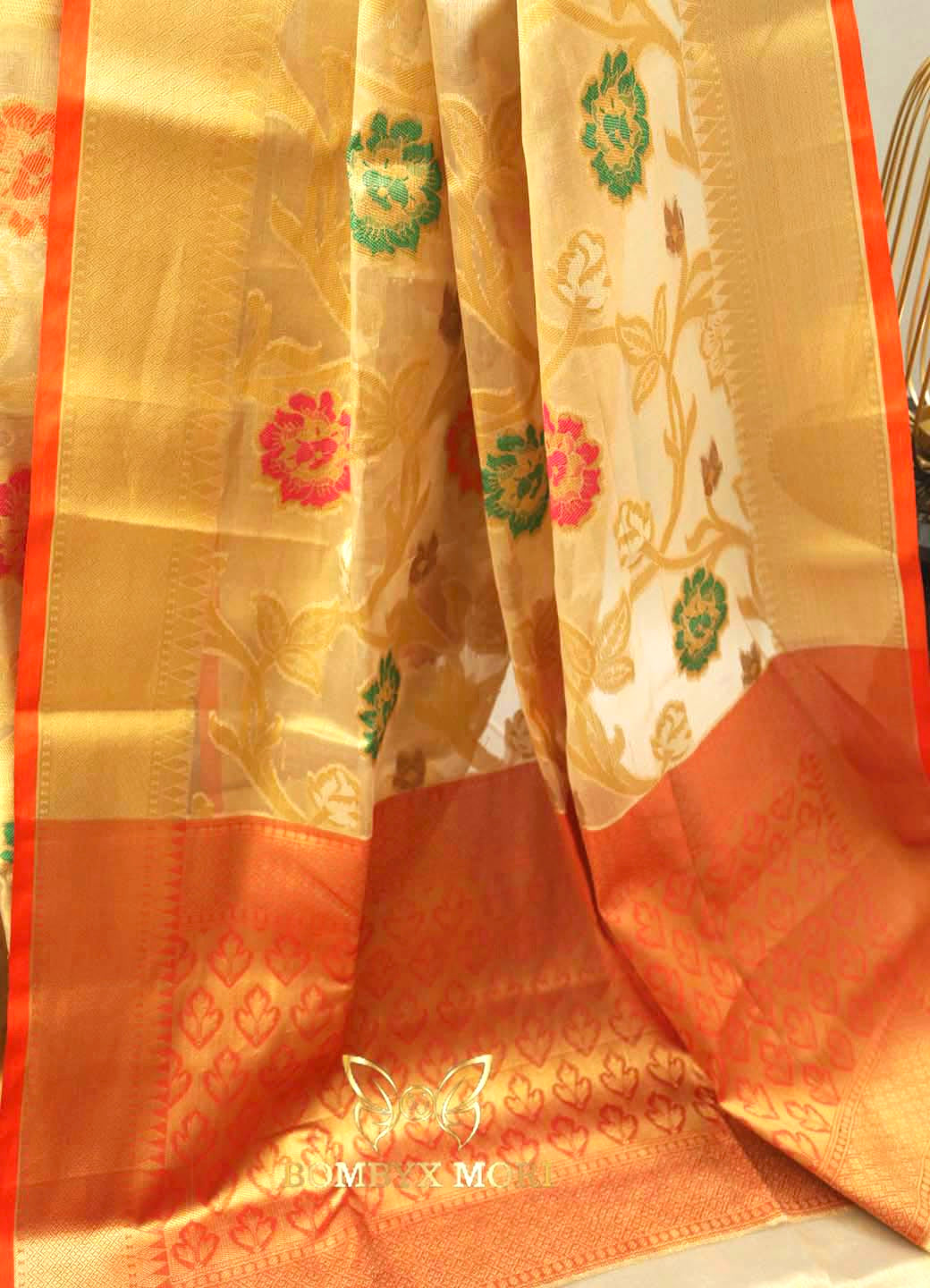 Yellow Gold Tissue Saree