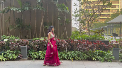 Bombyx Magenta Saree