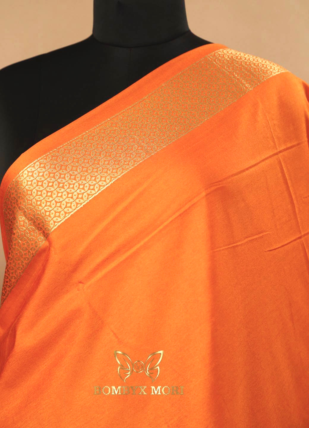 Tangy Orange Dola Silk