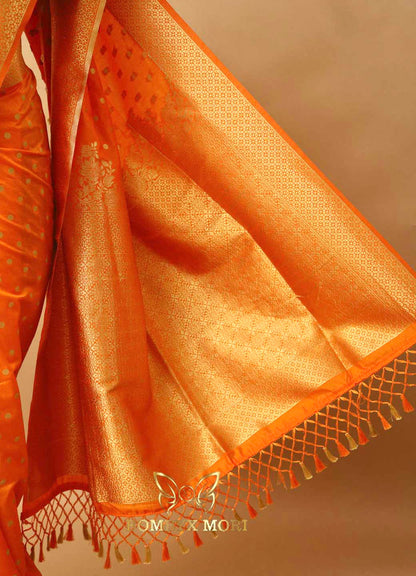 Tangy Orange Dola Silk